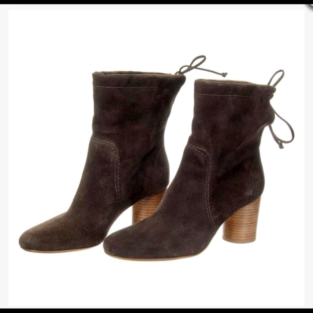 Madewell Neve Brown Suede Booties Size 8